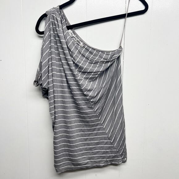 Michael Stars One Shoulder Women's Striped Flowy Top One Size - Picture 1 of 9
